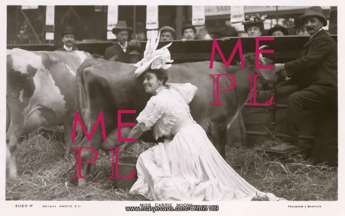 : Carrie Moore rehearsing for The Dairymaids : Carrie Moore rehearsing for The Dairymaids
