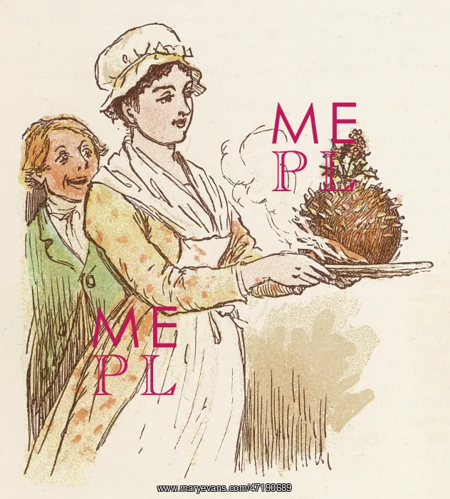 : CARRYING FLAMING PUDDING : CARRYING FLAMING PUDDING