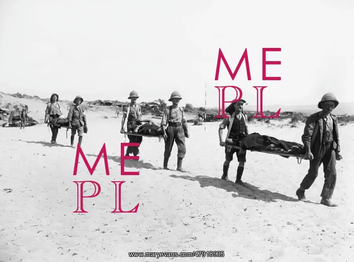 : Carrying wounded WWI : Carrying wounded WWI