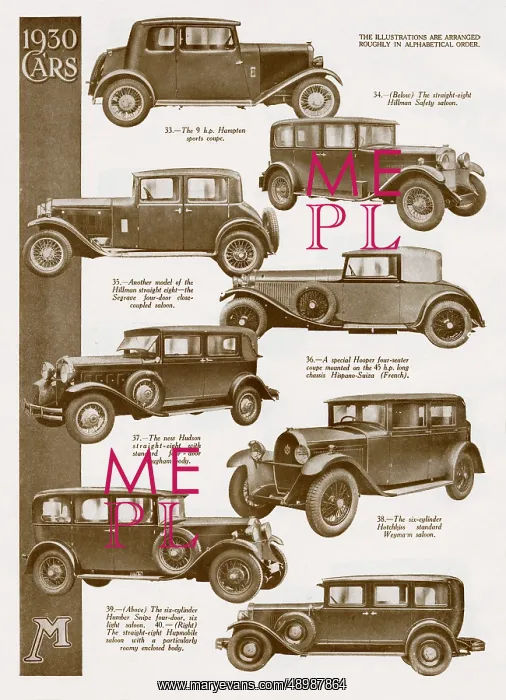  : Cars of 1930