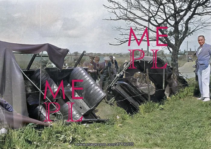 : Two cars in a ditch : Two cars in a ditch