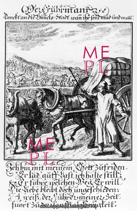 : Carter with his car, 1698 : Carter with his car, 1698