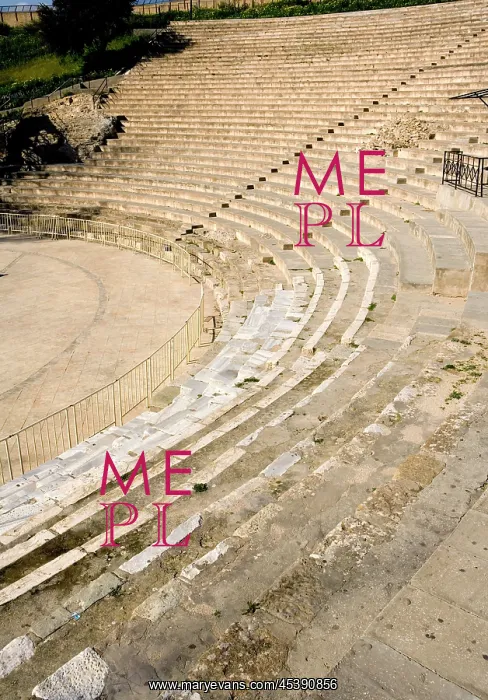 : Carthage. High angle view of Roman Theatre, 2nd century AD : Carthage. High angle view of Roman Theatre, 2nd century AD