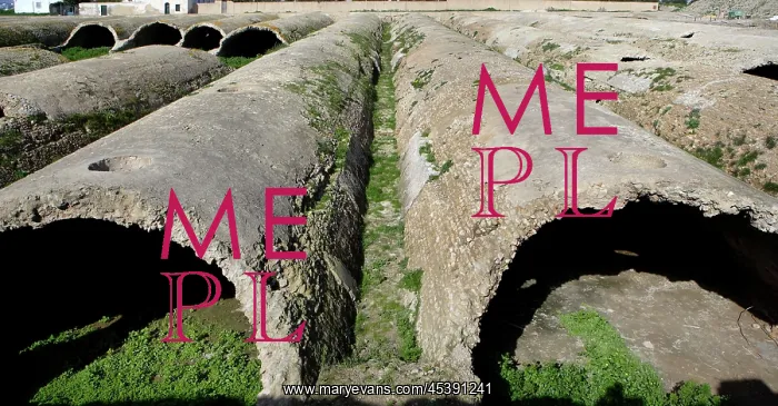 : Carthage. Low angle view of the Roman cisterns : Carthage. Low angle view of the Roman cisterns