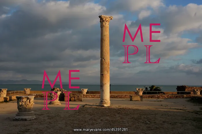 : Carthage. General view of the Gymnasium with columns : Carthage. General view of the Gymnasium with columns