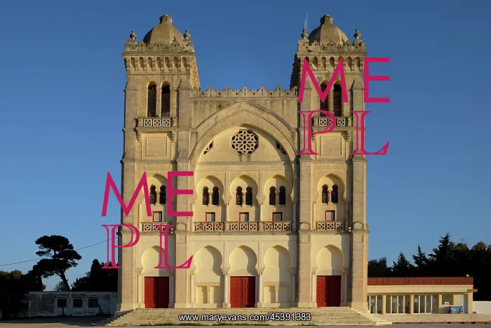 : Carthage. Low angle view of the front of the St : Carthage. Low angle view of the front of the St