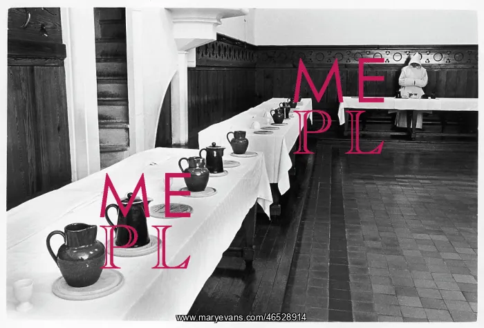 : Carthusian monk eating alone : Carthusian monk eating alone