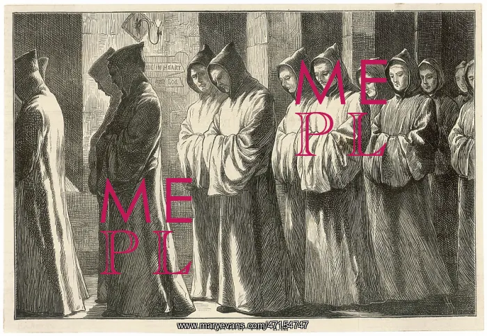 : Carthusian monks process to matins at 2 am : Carthusian monks process to matins at 2 am