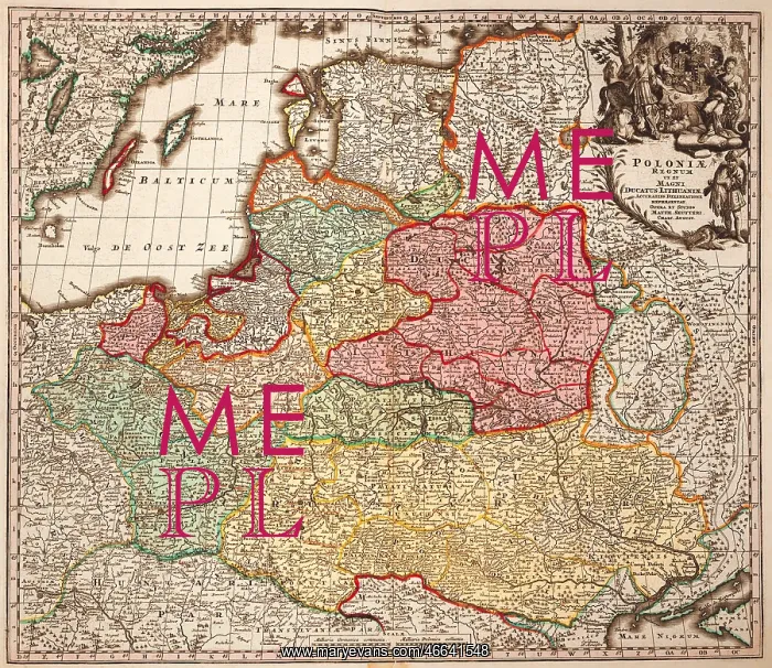  : cartography, maps, Kingdom of Poland, copper