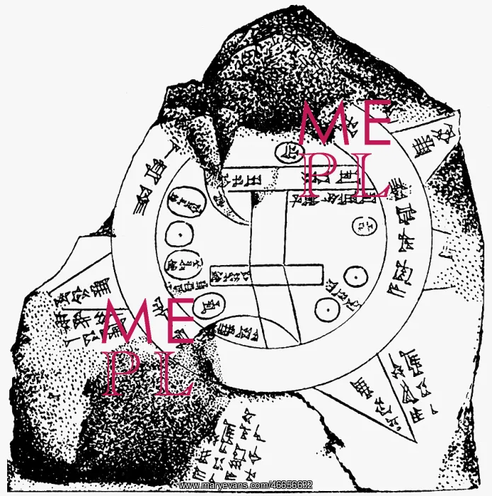 : cartography, world maps, Babylonian map, Sippar : cartography, world maps, Babylonian map, Sippar