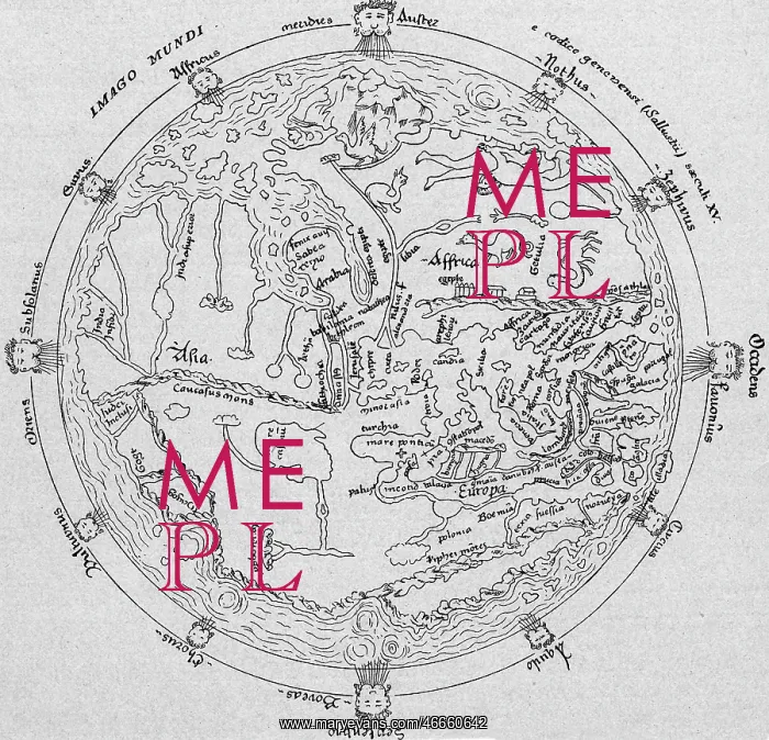 : cartography, world maps, map from a Sallust Codex : cartography, world maps, map from a Sallust Codex