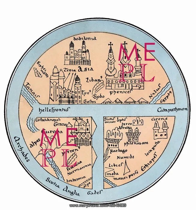 : cartography, world maps, middle ages, map from : cartography, world maps, middle ages, map from