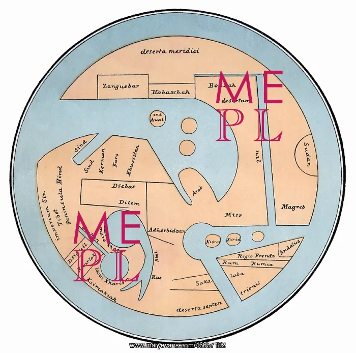 : cartography, world maps, middle ages, map of : cartography, world maps, middle ages, map of