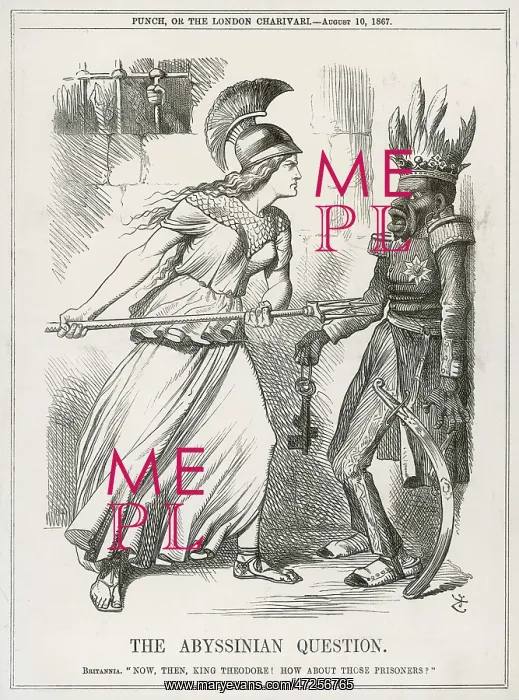 : Cartoon, The Abyssinian Question (King Theodore) : Cartoon, The Abyssinian Question (King Theodore)