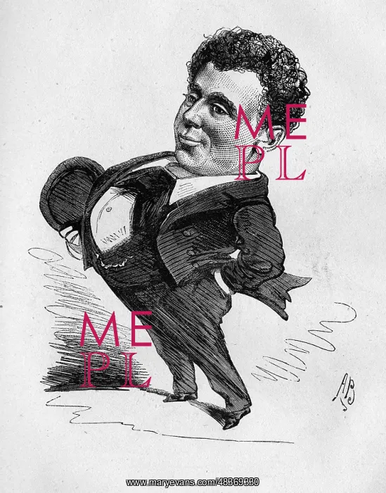 : Cartoon of the actor Edward Righton : Cartoon of the actor Edward Righton