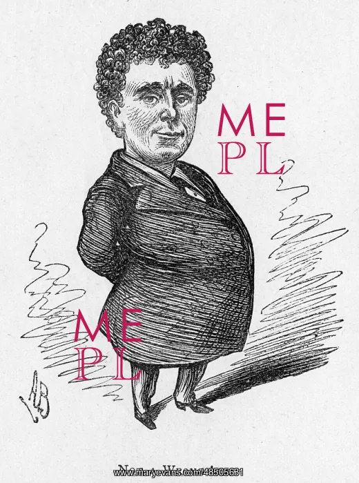 : Cartoon of the actor Edward Righton : Cartoon of the actor Edward Righton
