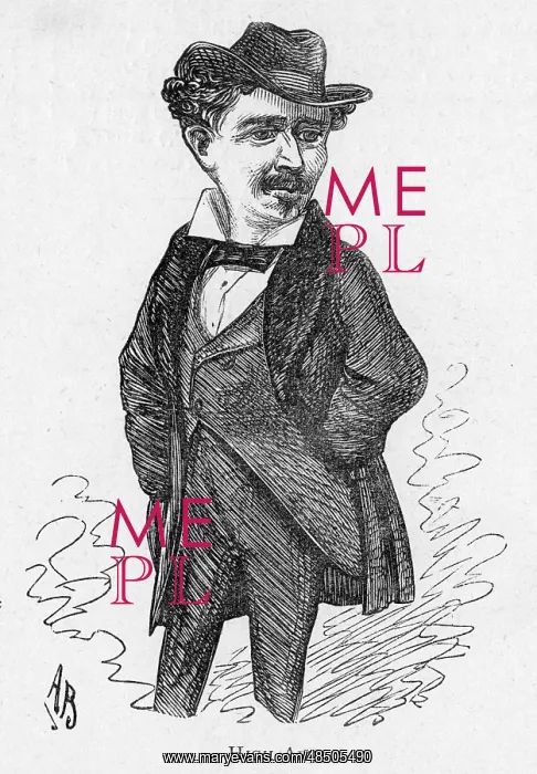 : Cartoon of the actor Fred Vokes : Cartoon of the actor Fred Vokes