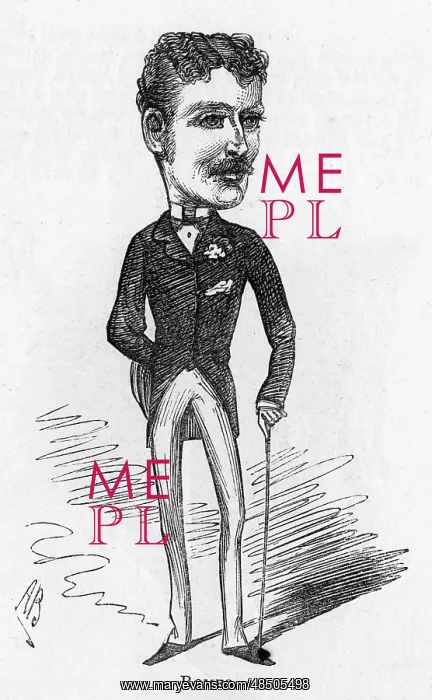 : Cartoon of the actor H B Conway : Cartoon of the actor H B Conway