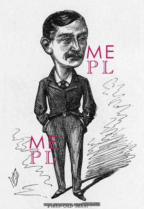 : Cartoon of the actor John Hare : Cartoon of the actor John Hare