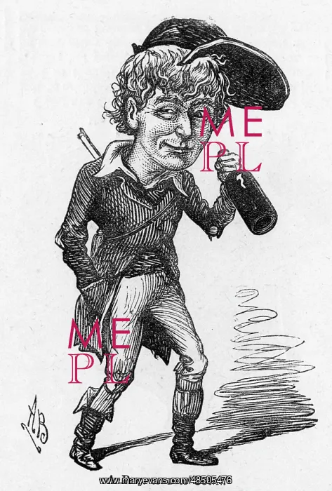 : Cartoon of the actor and playwright Dion Boucicault : Cartoon of the actor and playwright Dion Boucicault