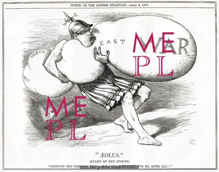 : Cartoon, Aeolus - Ruler of the Storms : Cartoon, Aeolus - Ruler of the Storms
