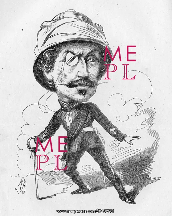 : Cartoon of Algernon Syms, actor : Cartoon of Algernon Syms, actor