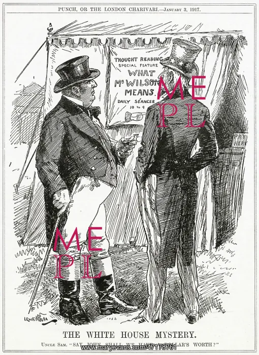 : Cartoon - America's position before entering WW1 : Cartoon - America's position before entering WW1