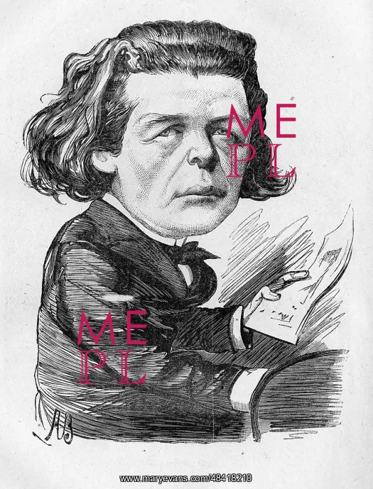 : Cartoon of Anton Rubinstein, composer and pianist : Cartoon of Anton Rubinstein, composer and pianist