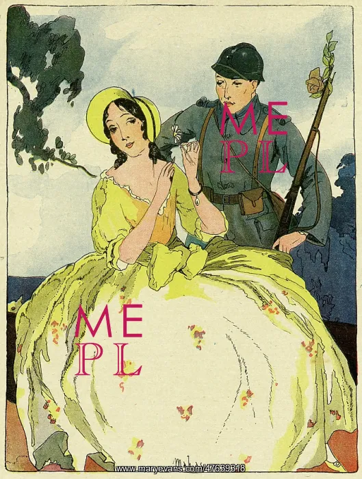 : Cartoon, Anxiety, WW1 : Cartoon, Anxiety, WW1
