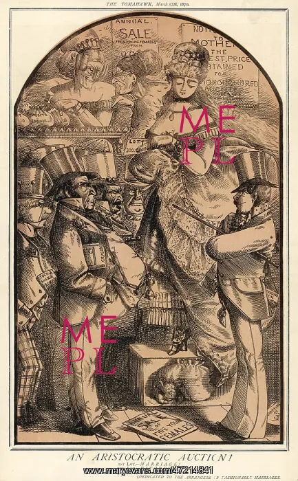 : Cartoon, An Aristocratic Auction! : Cartoon, An Aristocratic Auction!