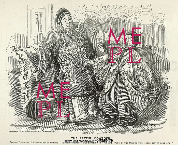 : Cartoon, The Artful Dowager (China) : Cartoon, The Artful Dowager (China)