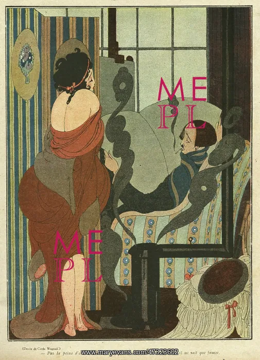 : Cartoon, An artist and his model : Cartoon, An artist and his model