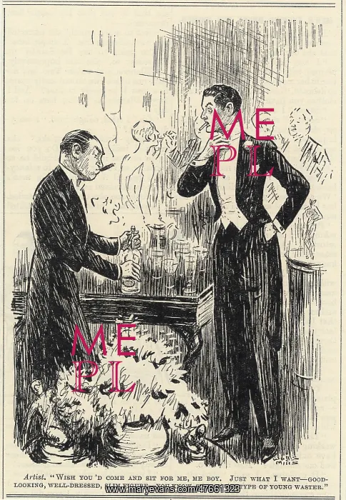: Cartoon, Artist and young dandy : Cartoon, Artist and young dandy