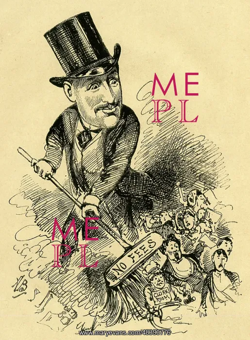 : Cartoon, Augustus Harris, British actor and dramatist : Cartoon, Augustus Harris, British actor and dramatist