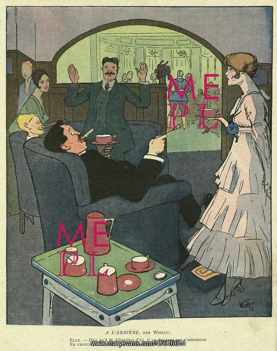 : Cartoon, In the back, WW1 : Cartoon, In the back, WW1