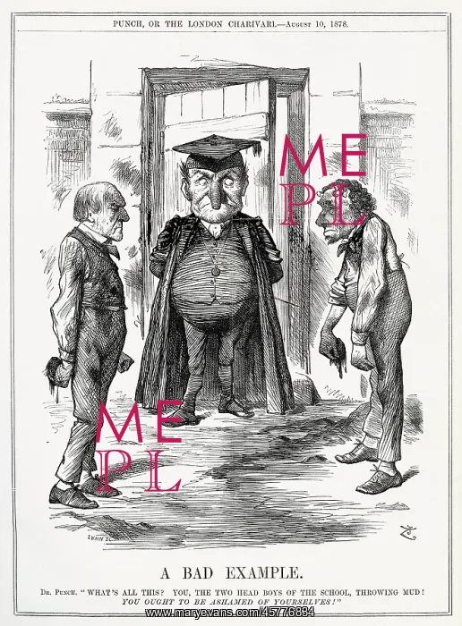 : Cartoon, A Bad Example (Gladstone and Disraeli) : Cartoon, A Bad Example (Gladstone and Disraeli)