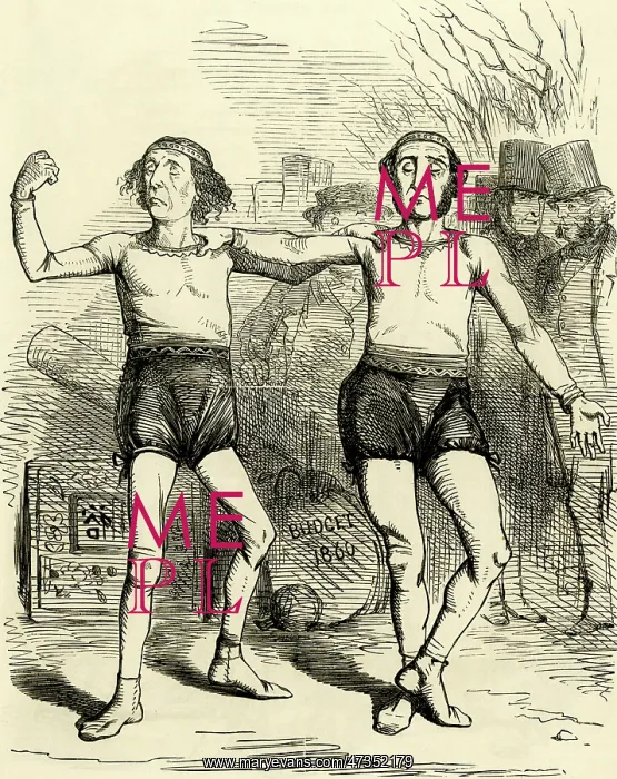 : Cartoon, The Balancing Brothers of Westminster : Cartoon, The Balancing Brothers of Westminster
