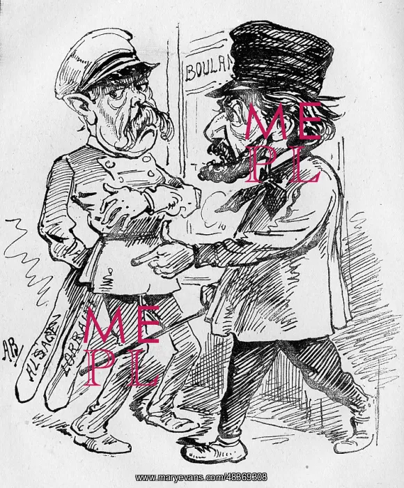 : Cartoon, Bismarck and Gambetta : Cartoon, Bismarck and Gambetta