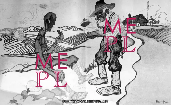 : Cartoon on the Boer War : Cartoon on the Boer War