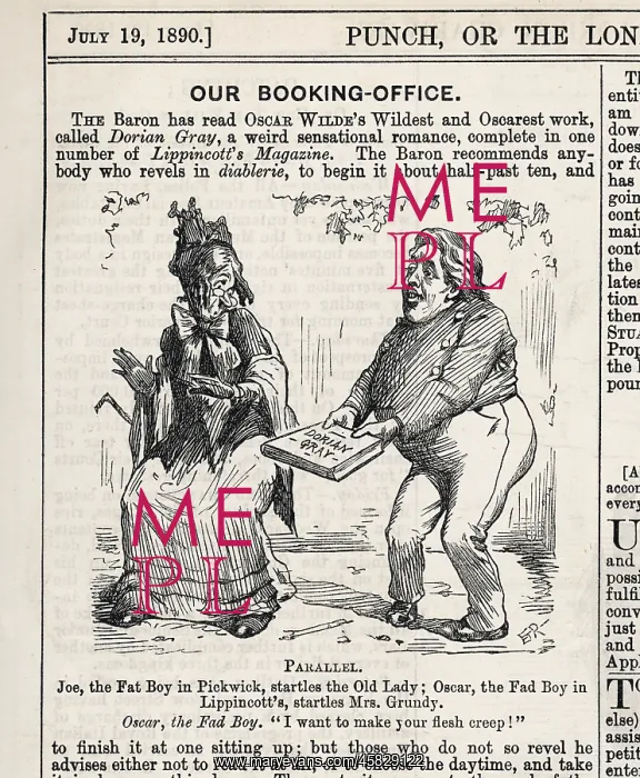 : Cartoon, Our Booking-Office (Oscar Wilde) : Cartoon, Our Booking-Office (Oscar Wilde)