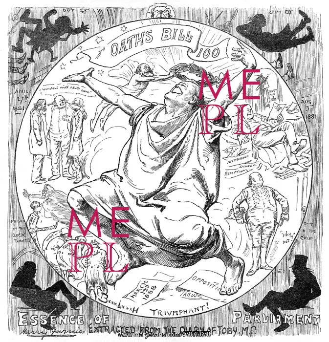 : Cartoon, Bradlaugh Triumphant! : Cartoon, Bradlaugh Triumphant!
