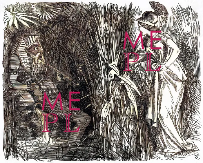 : Cartoon, Britannia Discovering the Source of the Nile : Cartoon, Britannia Discovering the Source of the Nile
