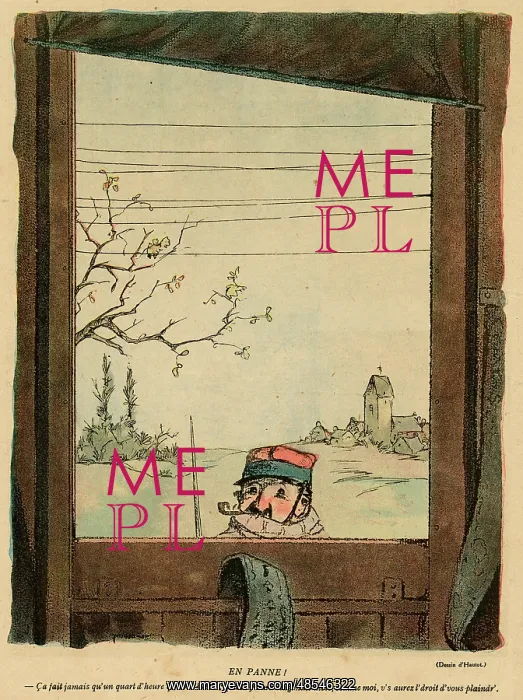 : Cartoon, Broken down, WW1 : Cartoon, Broken down, WW1