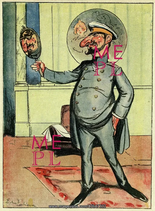 : Cartoon, The Bulgarian Cad, WW1 : Cartoon, The Bulgarian Cad, WW1