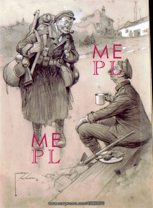: Cartoon, A Busman's Holiday, WW1 : Cartoon, A Busman's Holiday, WW1