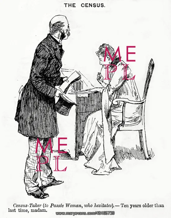 : Cartoon, The Census - April 1891 : Cartoon, The Census - April 1891