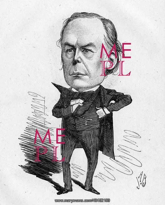 : Cartoon of Charles Bradlaugh, atheist MP : Cartoon of Charles Bradlaugh, atheist MP