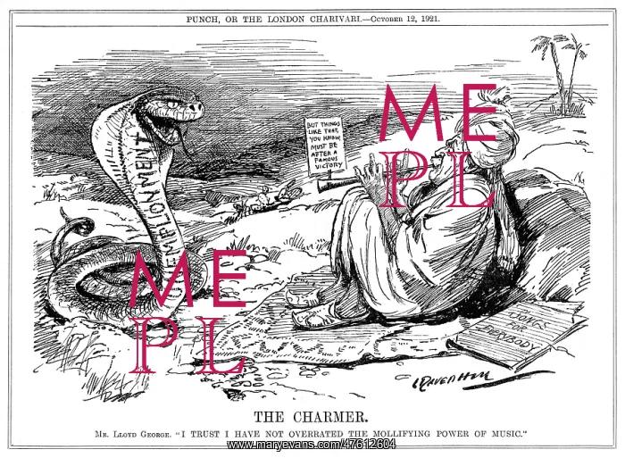 : Cartoon, The Charmer (Lloyd George) : Cartoon, The Charmer (Lloyd George)