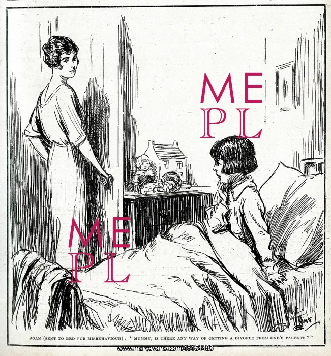  : Cartoon, Child sent to bed for misbehaviour