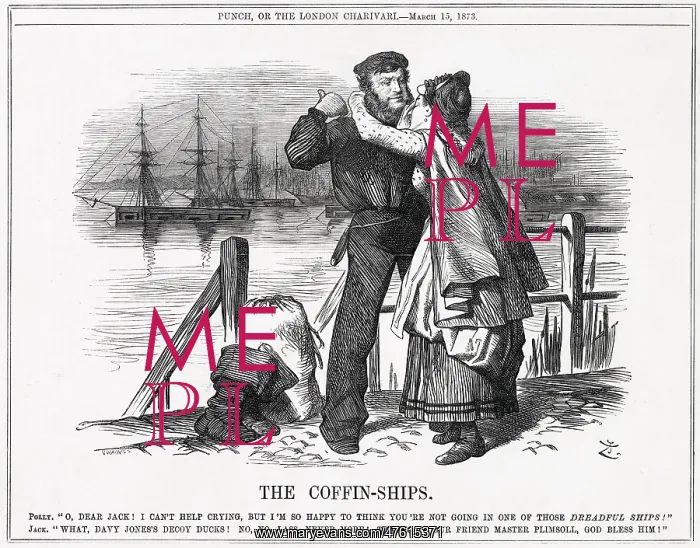 : Cartoon, The Coffin Ships 1873 : Cartoon, The Coffin Ships 1873